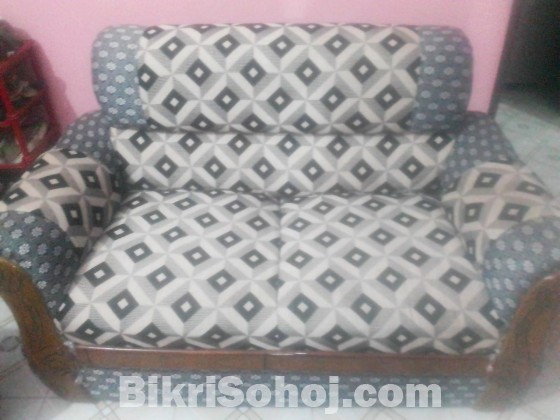 Sofa set with tea table and flower top